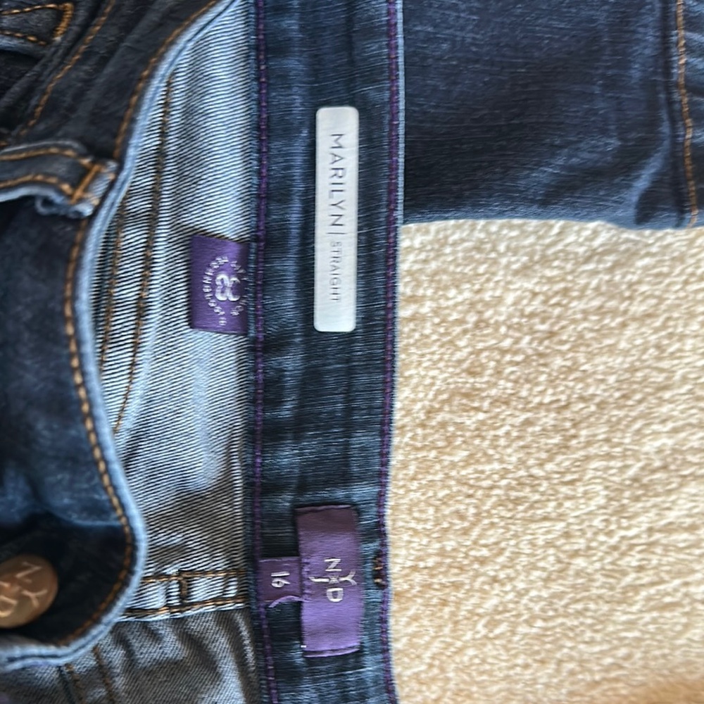 NYDJ Women's Dark Blue Straight Leg Jeans - Picture 2 of 4